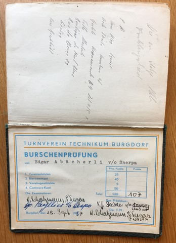 Turnverein Technikum Burgdorf - 1957 - Polyliederbuch
