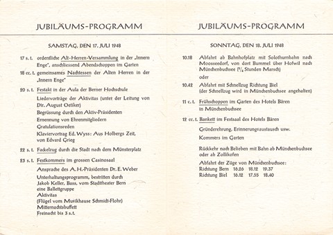 1948 - Jubiläums-Programm